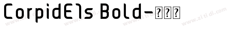 CorpidE1s Bold字体转换